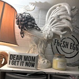 White Ceramic Rooster